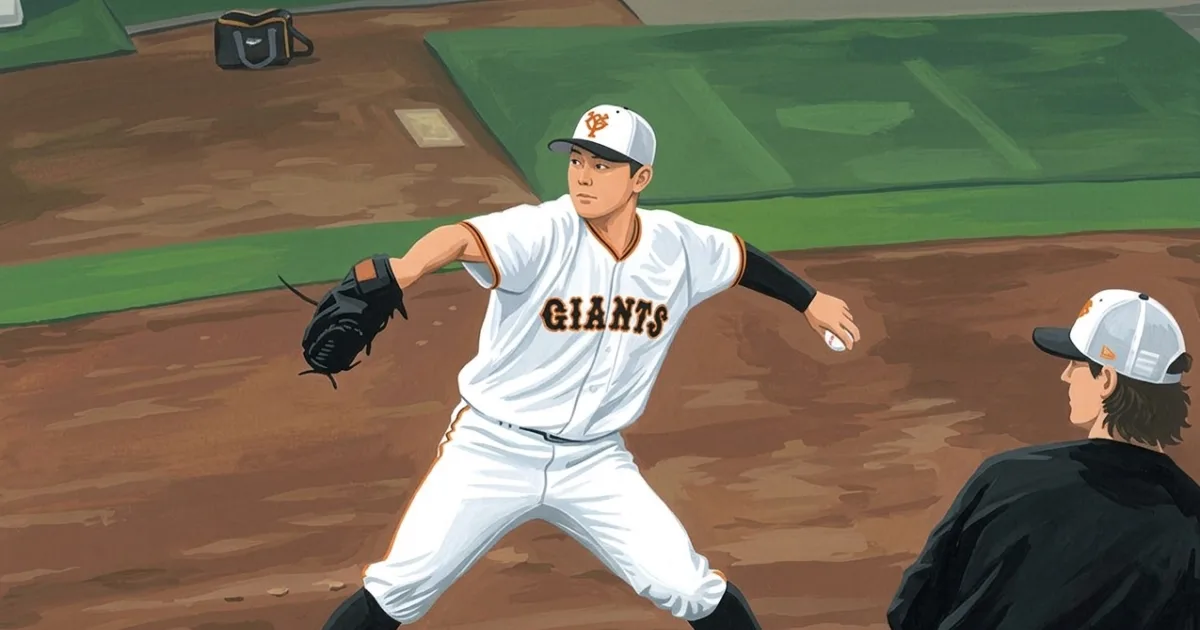 【巨人】小笠原慎之介、『日米ミックス投球』を披露…デビュー予定の27日は台風か「てるてる坊主を作る」