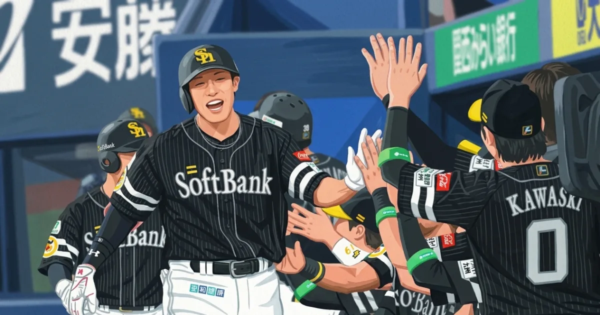【ソフトバンク】柳田悠岐が自身初の〝代打アーチ〟 ３年ぶり２桁到達の会心弾に「グッスイン！」