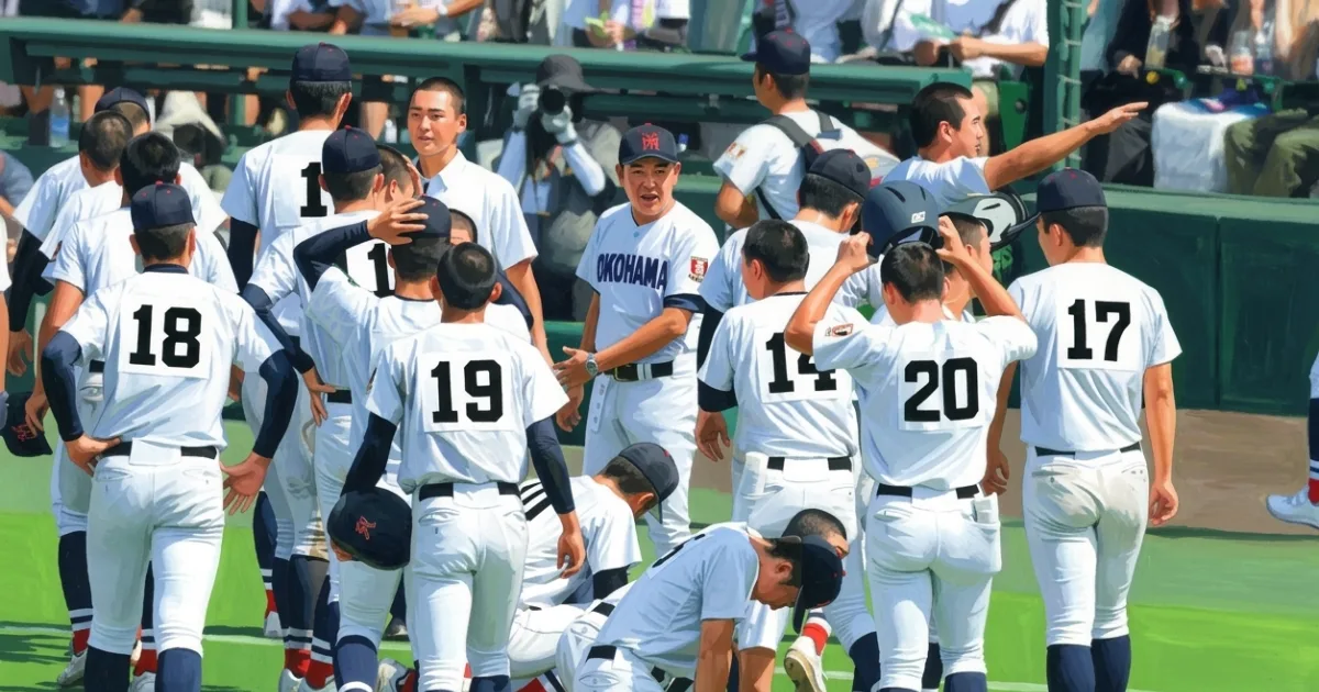 横浜 村田監督「相手が強かった。渡辺さんも『そんなに甘くねえぞ』と言ってくれてると思う」 号泣の小野主将「決勝で織田をマウンドに、と思っていた」
