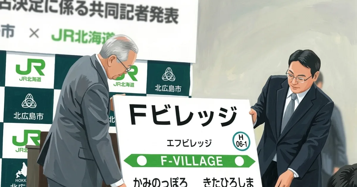 【速報】エスコンのJR新駅　開業目標28年3月に前倒し　名称「Fビレッジ」発表：北海道新聞デジタル