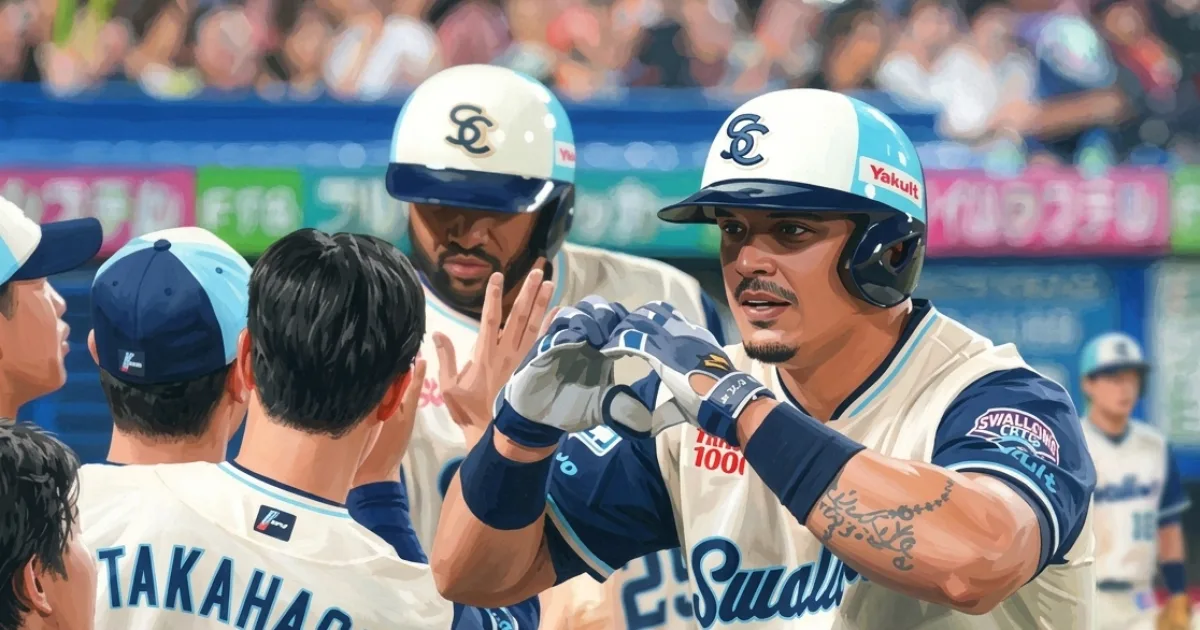 【ヤクルト】今月初の連勝！今季初のオスナ＆サンタナがアベック弾　高橋奎二６回０封５勝目