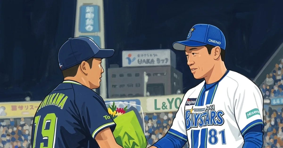 今季限りで現役引退のヤクルト・石川にハマスタでサプライズ