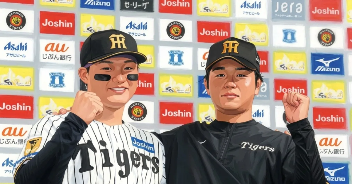 阪神 森下＆高橋がお立ち台で互いを褒め合う ファンからは笑いも 「スーパーピッチャー」「メチャクチャ凄い」
