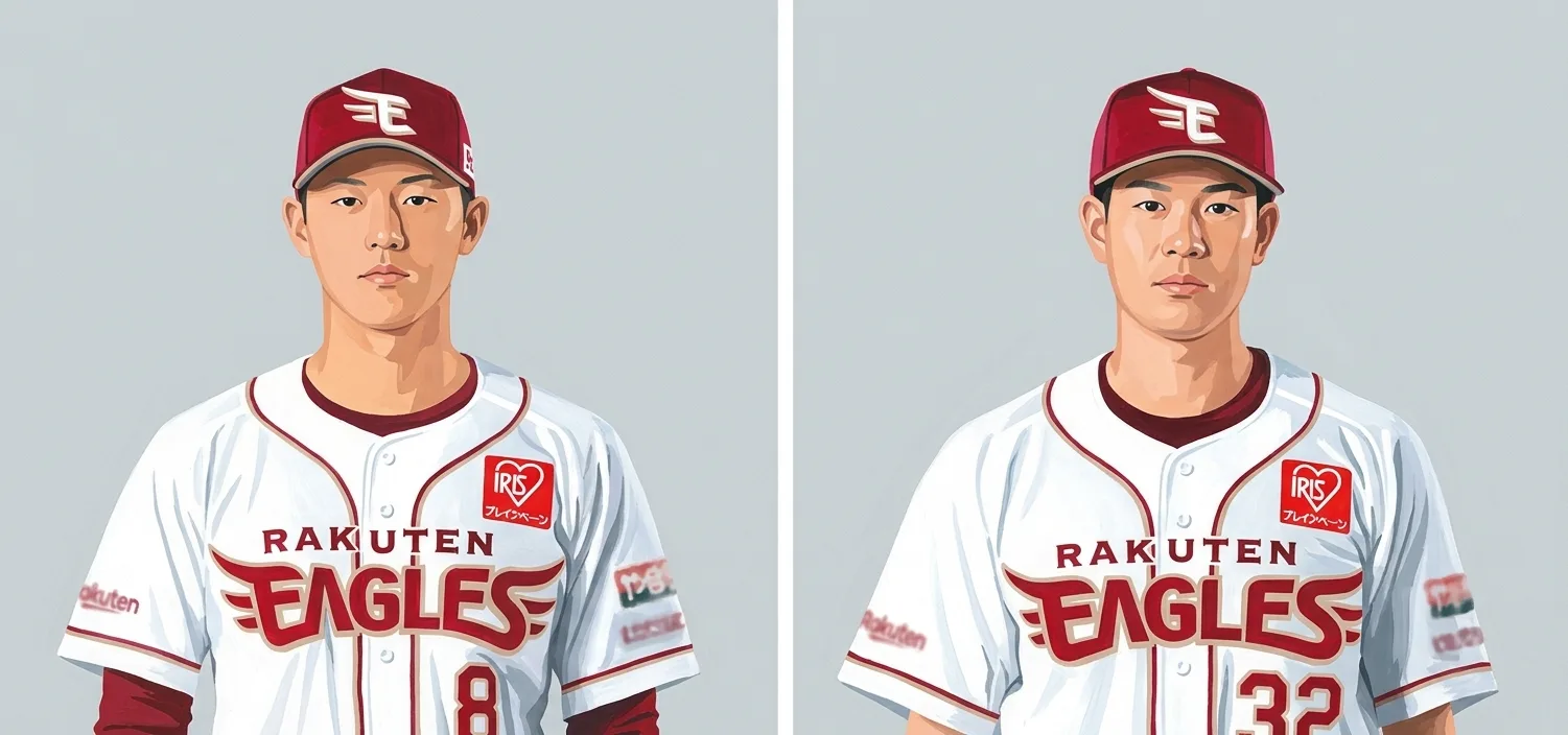 楽天、辰己涼介と中島大輔が手術